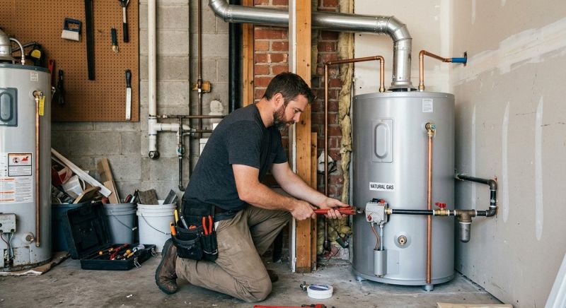 Gas Heater Installation project example